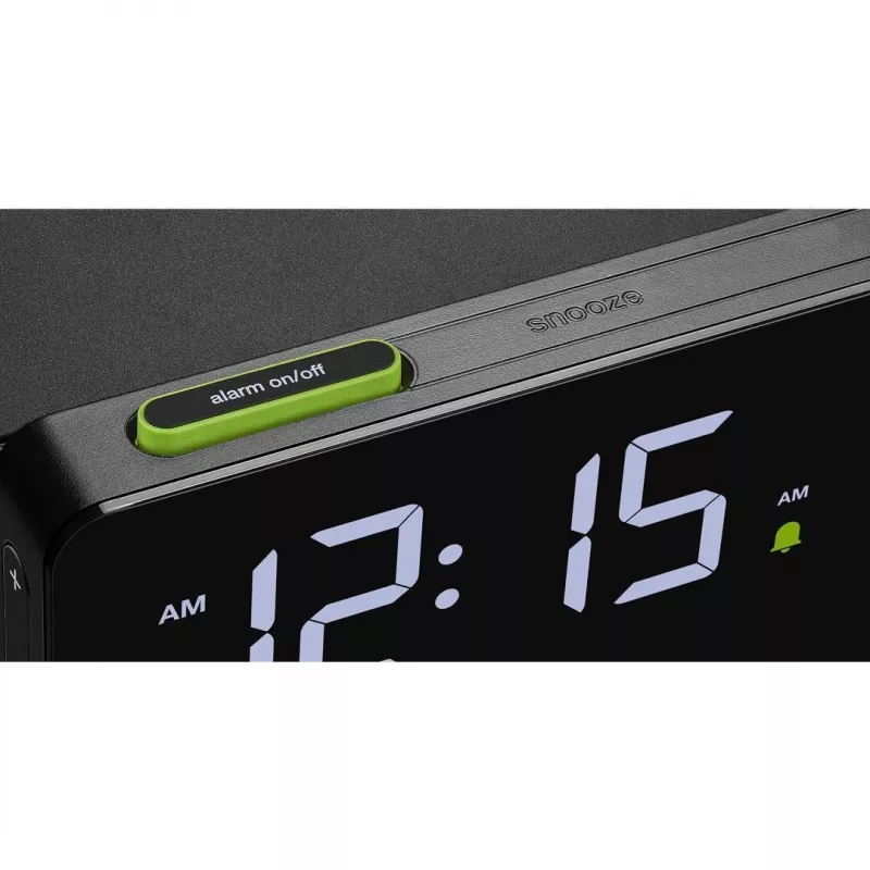 Braun BC21 digitālais modinātājpulkstenis melns