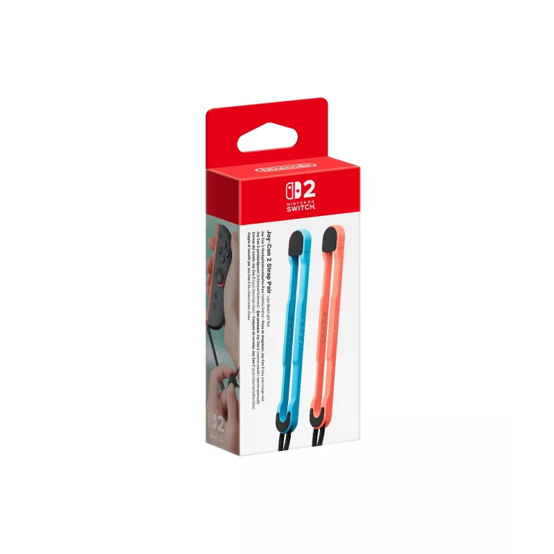 Nintendo Joy-Con 2 siksnas (2 komplektā) Gaiši zila / Gaiši sarkana, Nintendo Switch 2, Rokas siksna, Zila, Sarkana, Nintendo, Joy-Con 2, Ķīna