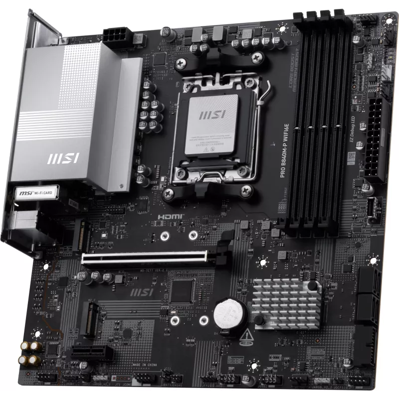 MSI PRO B840M-P WIFI6E mātesplate AMD B840 Socket AM5 micro ATX