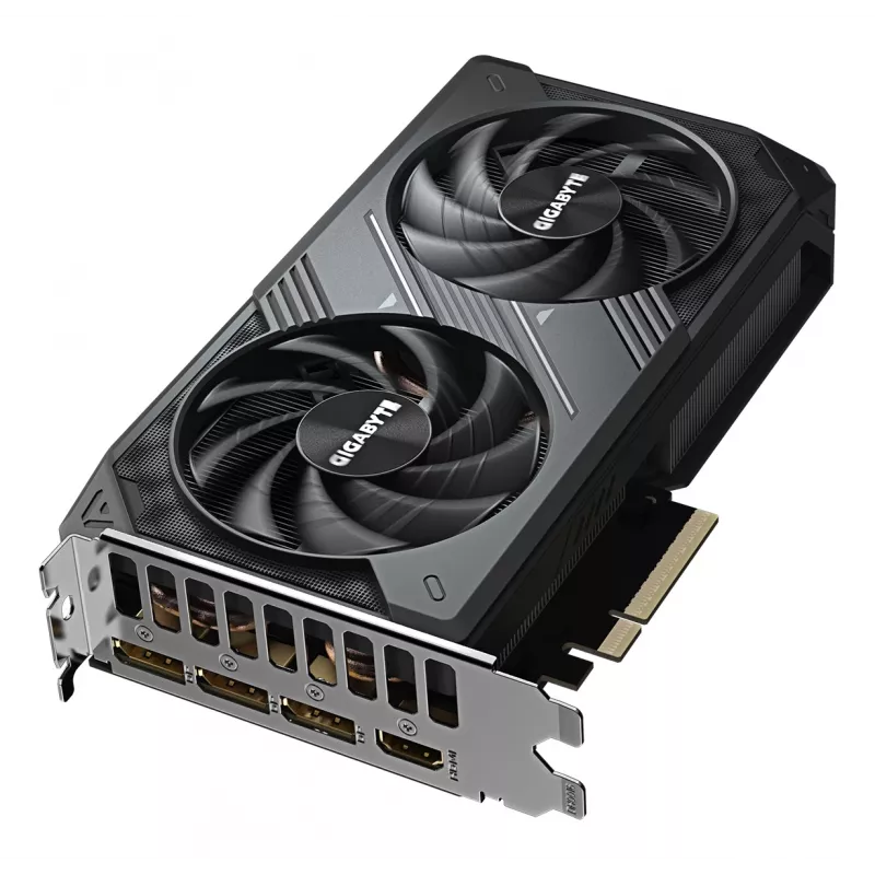 GIGABYTE GeForce RTX 5060 WINDFORCE OC 8G videokarte - 8GB GDDR7, 128 bitu, PCI-E 5.0, 2512 MHz kodola frekvence, 3 x DisplayPort, 1 x HDMI, GV-N5060WF2OC-8GD