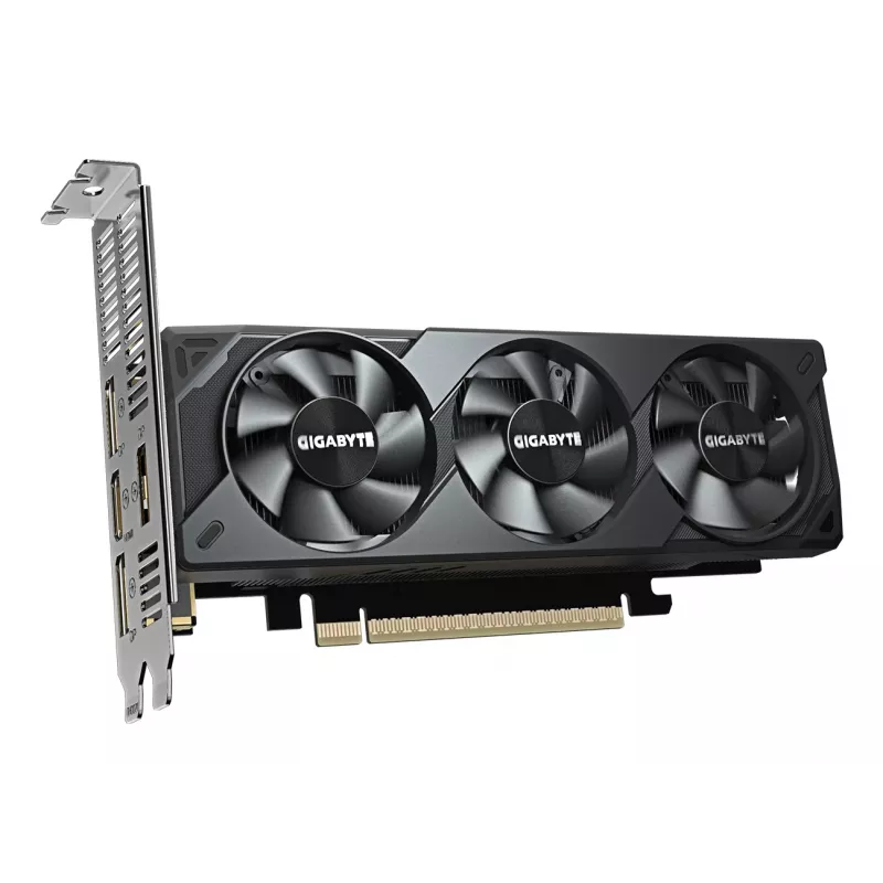 GIGABYTE GeForce RTX 5060 OC Low Profile 8G Grafiskā karte - 8GB GDDR7, 128 biti, PCI-E 5.0, 2512 MHz kodola frekvence, 3 x DisplayPort, 1 x HDMI, GV-N5060OC-8GL