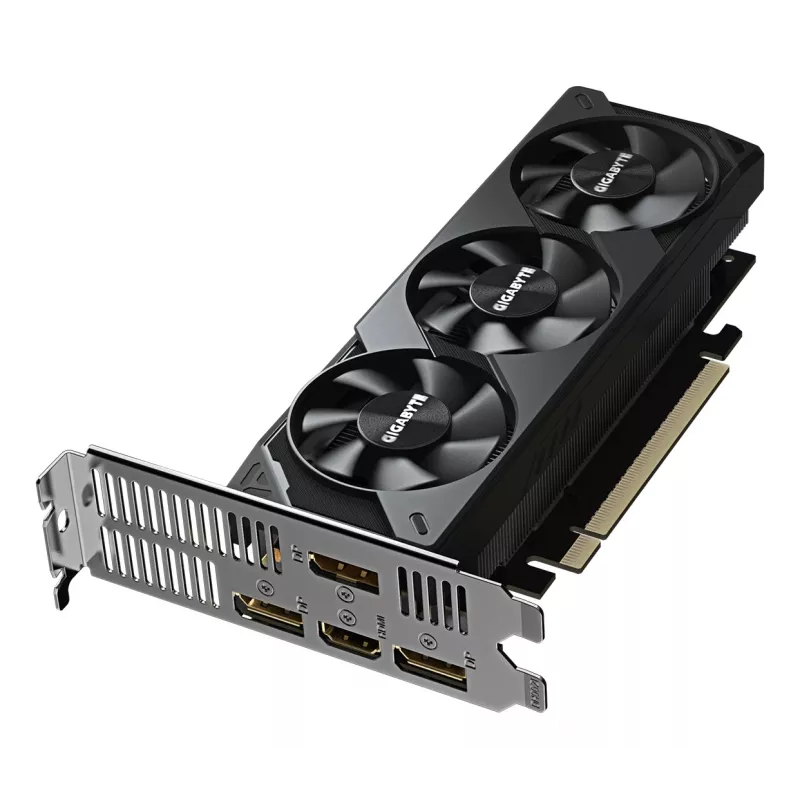 GIGABYTE GeForce RTX 5060 OC Low Profile 8G Grafiskā karte - 8GB GDDR7, 128 biti, PCI-E 5.0, 2512 MHz kodola frekvence, 3 x DisplayPort, 1 x HDMI, GV-N5060OC-8GL