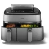 Philips 5000 sērijas NA555/00 fritieris Dubultā 9 L Brīvi stāvošs 2750 W Karstā gaisa fritieris Sudrabs