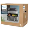 Philips 5000 sērijas NA555/00 fritieris Dubultā 9 L Brīvi stāvošs 2750 W Karstā gaisa fritieris Sudrabs