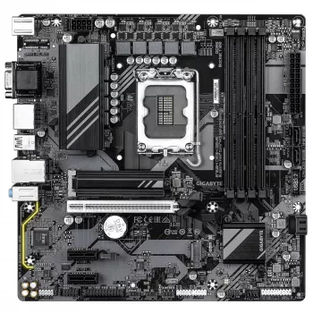 GIGABYTE B760M DS3H GEN5 mātesplate - atbalsta Intel Core 14. paaudzes CPU, 6+2+1 fāžu digitālais VRM, līdz 5600MHz DDR5, 2xPCIe 4.0 M.2, 2.5GbE LAN, USB 3.2 Gen2