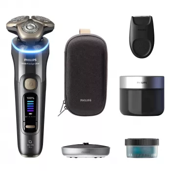 Philips i9000 Prestige Ultra XP9402/31 slapjā un sausā elektriskais skuveklis ar SkinIQ Pro