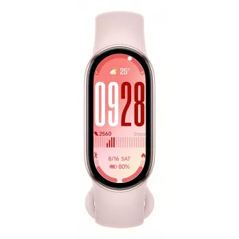 Aktivitātes izsekotājs aproce Xiaomi Smart Band 10 — 1,72 collu AMOLED displejs, rozā, līdz 21 dienai akumulators