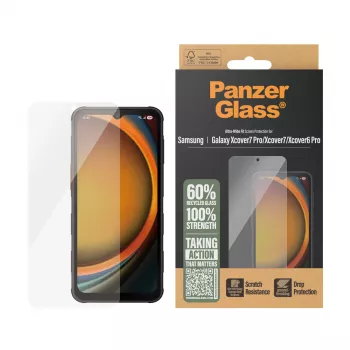 PanzerGlass® Ekrāna aizsargs Samsung Galaxy Xcover7 Pro | Xcover7 | Xcover6 Pro | Ultra-Wide Fit