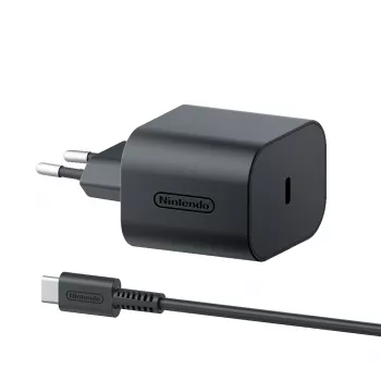 Nintendo Switch 2 maiņstrāvas adapteris, iekštelpu, 20 V, 1.5 m, melns