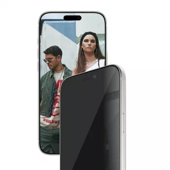 PanzerGlass SAFE. by ® 2-Way Privātuma Ekrāna Aizsargs iPhone 17 Pro Max | Ultra-Wide Fit ar EasyAligner