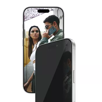 PanzerGlass SAFE. by ® 2-Way Privacy Screen Protector iPhone 17 | iPhone 16 Pro | Ultra-Wide Fit ar EasyAligner