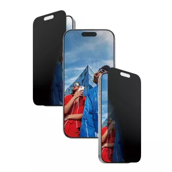 PanzerGlass® 2-Way privātuma ekrāna aizsargs iPhone 17 | iPhone 16 Pro | Ultra-Wide Fit ar EasyAligner
