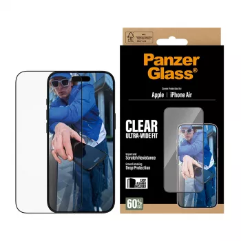 PanzerGlass® Ekrāna aizsargs iPhone Air | Ultra-Wide Fit ar EasyAligner
