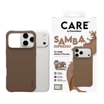 PanzerGlass CARE™ by ® Samba Case Espresso ar MagSafe iPhone 17 Pro Max