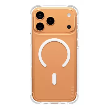 PanzerGlass CARE™ by ® Samba Case Caurspīdīgs ar Baltu MagSafe iPhone 17 Pro Max