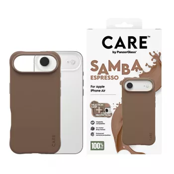 PanzerGlass CARE by Fashionable Case Samba Espresso ar MagSafe iPhone 17 Air