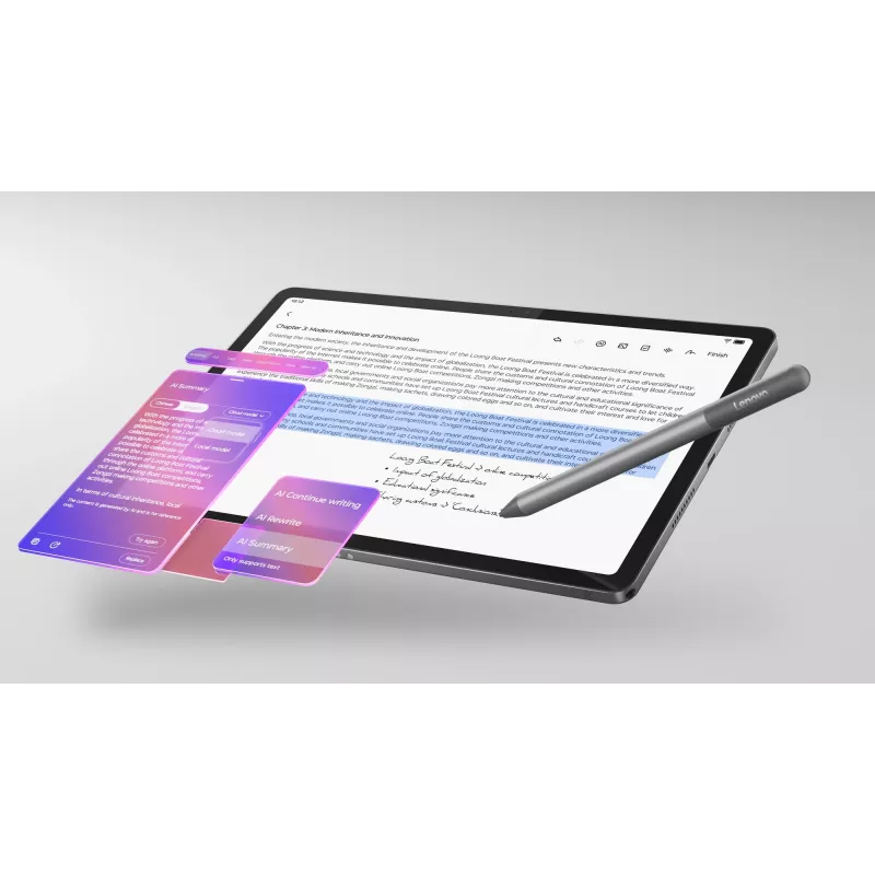 Lenovo Idea Tab Mediatek 128 GB 27.9 cm (11 collas) 8 GB Wi-Fi 5 (802.11ac) Android 15 Pelēks