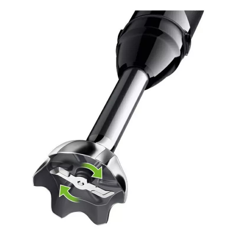 Braun MultiQuick 5 Pro MQ55755M rokas blenderis 1000 W, 25+1 ātrums, metāla kājiņa, krūze, putotājs, melns