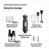 Braun MultiQuick 5 Pro MQ55755M rokas blenderis 1000 W, 25+1 ātrums, metāla kājiņa, krūze, putotājs, melns