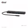 CLUB3D CSV-2553 USB-C 7-in-1 centrmezgls HDMI RJ45 SD/microSD 5 Gbit/s