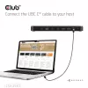 Docking stacija CLUB 3D 14-1 USB-C Quad Display ar 2× USB 2.0 portiem
