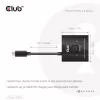 CLUB3D USB-C® Divvirzienu Video + Dati + PD Slēdzis, USB Type-C, 2x DisplayPort, 7680 x 4320 pikseļi, Melns, 8K Ultra HD, 120 Hz