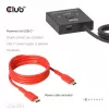 CLUB3D USB-C® Divvirzienu Video + Dati + PD Slēdzis, USB Type-C, 2x DisplayPort, 7680 x 4320 pikseļi, Melns, 8K Ultra HD, 120 Hz