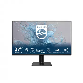 Philips 2000 sērijas 27E2N2500/00 datora monitors 68.6 cm (27 collas) 2560 x 1440 pikseļi QHD LCD Melns