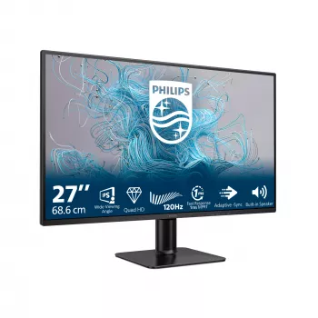 Philips 2000 sērijas 27E2N2500/00 datora monitors 68.6 cm (27 collas) 2560 x 1440 pikseļi QHD LCD Melns