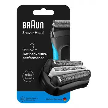 Skūšanās galviņa BRAUN Series 3 modelim 735797 — 1 nomaiņas galviņa, melna, nerūsējošais tērauds