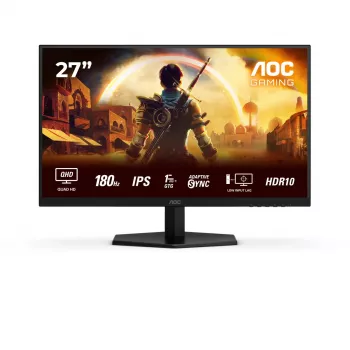 AOC G4 Q27G42XE dators 68.6 cm (27 collu) 2560 x 1440 pikseļu Quad HD melns, sarkans