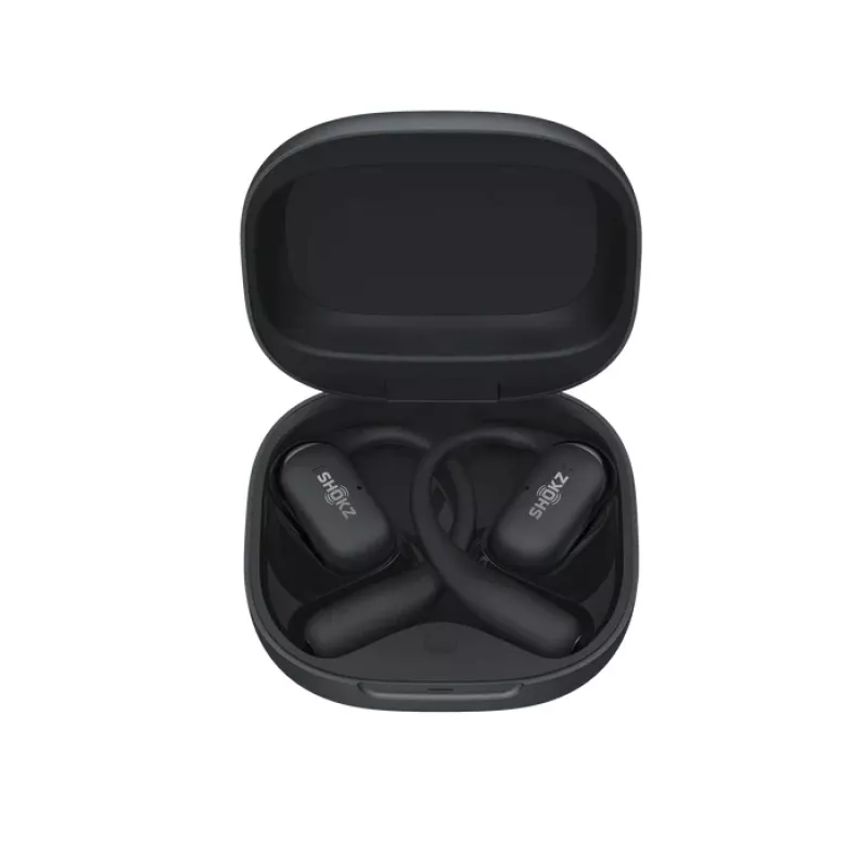 SHOKZ OpenFit 2+ Bezvadu Austiņas, Āķis aiz auss, Zvaniem/Mūzikai, Bluetooth, Melnas
