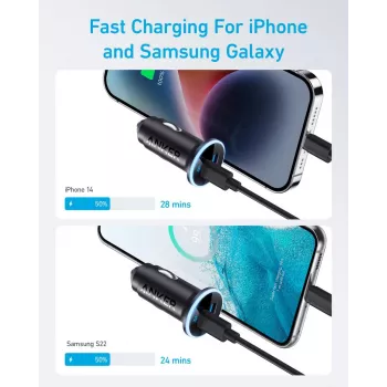 ANKER 325 1A1C 53W PD auto lādētājs ar PPS
