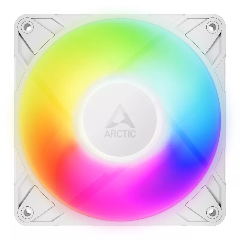 ARCTIC Freezer P12 Pro A-RGB (Balts) - 120 mm A-RGB PWM Ventilators ar Kabeļa Sadalītāju