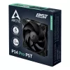 ARCTIC P14 Pro PST 140 mm PWM ventilators ar kabeļa sadalītāju, 14 cm, 400 RPM, 2500 RPM, 186 m³/h, Melns