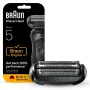 BRAUN Series 5 54 B skūšanās galviņa — 1 nomaiņas galviņa, melns nerūsējošais tērauds
