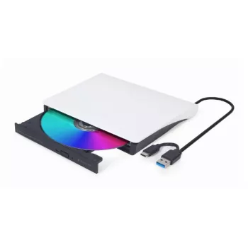 GEMBIRD ārējais USB DVD diskdzinis, melns-balts