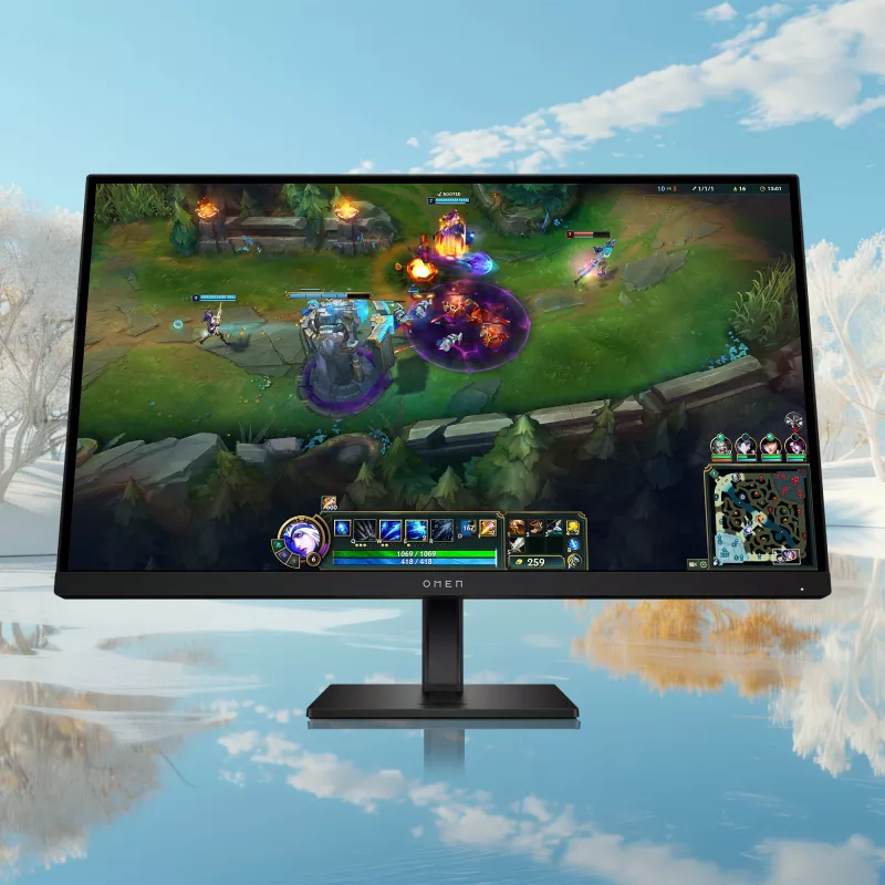 HP OMEN AV4K1E9#ABB 27 collu Full HD LCD monitors, melns