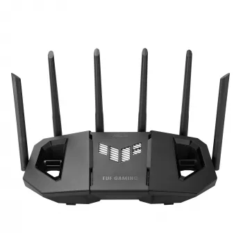 ASUS TUF Gaming BE9400 bezvadu maršrutētājs 2.5 Gigabit Ethernet Tri-band (2.4 GHz / 5 GHz / 6 GHz) Melns