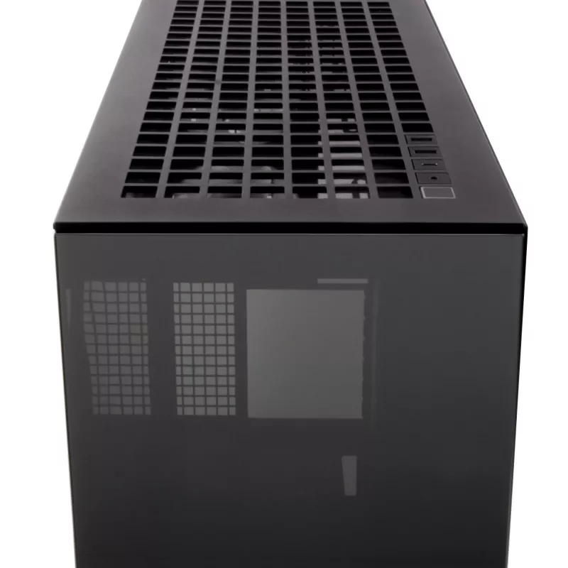 ARCTIC Xtender (Melns) Premium E-ATX PC korpuss, Midi Tower, PC, Melns, EATX, Metāls, Rūdīts stikls, Spēļu