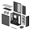 ARCTIC Xtender (Melns) Premium E-ATX PC korpuss, Midi Tower, PC, Melns, EATX, Metāls, Rūdīts stikls, Spēļu