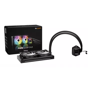 be quiet! PURE LOOP 3 LX 12 cm Melns — Visu vienā šķidruma dzesētājs