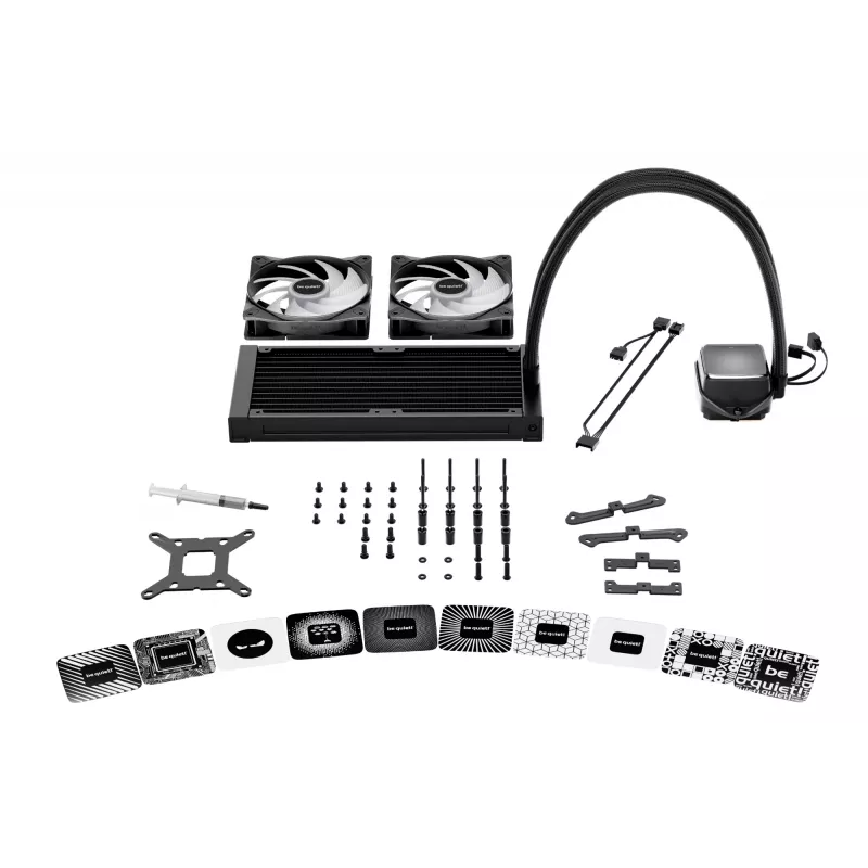 be quiet! PURE LOOP 3 LX 12 cm Melns — Visu vienā šķidruma dzesētājs