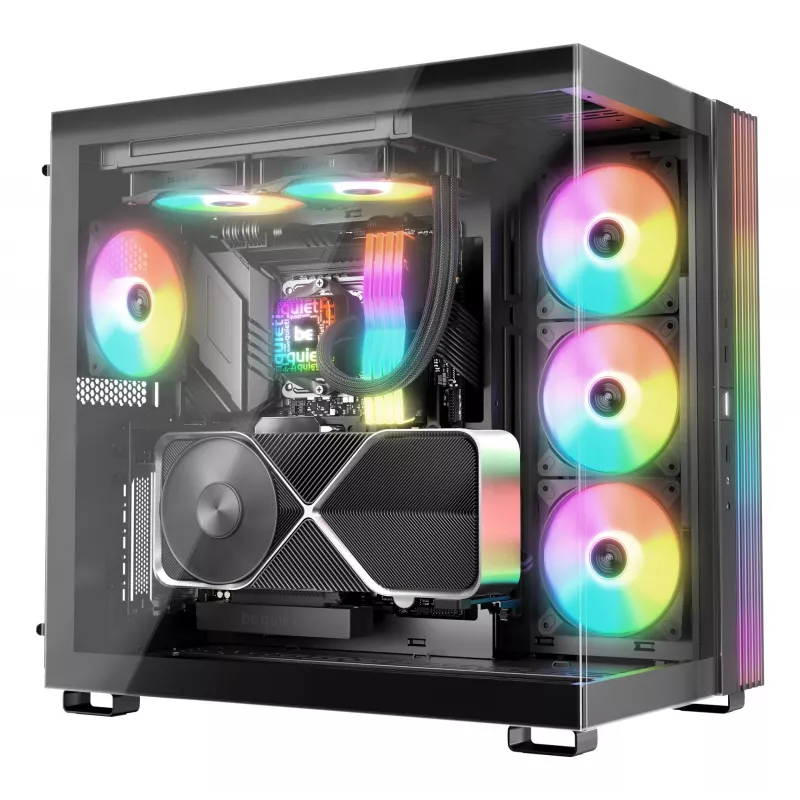 be quiet! PURE LOOP 3 LX 12 cm Melns — Visu vienā šķidruma dzesētājs