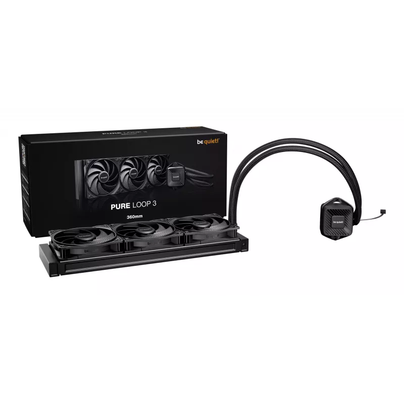 be quiet PURE LOOP 3 procesora šķidruma dzesētājs 12 cm Melns 1 gab.