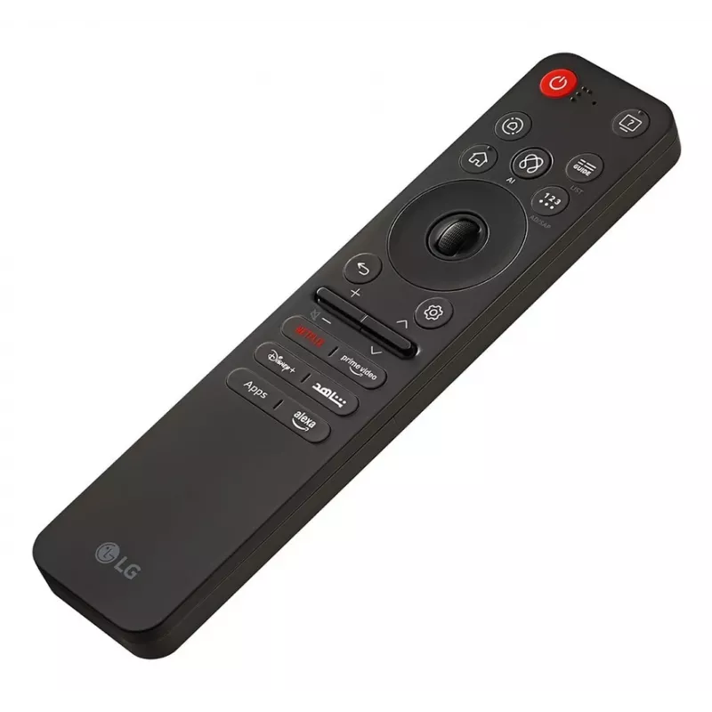 LG MR25GA AI Magic Remote televizora tālvadības pults, balss atpazīšana, rādītājs ar ritināšanas riteni, Bluetooth, melna