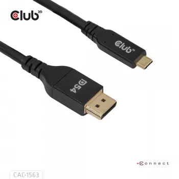 CLUB3D CAC-1563 USB-C uz DisplayPort kabelis 2 m Melns