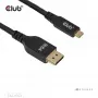 CLUB3D CAC-1563 USB-C uz DisplayPort kabelis 2 m Melns