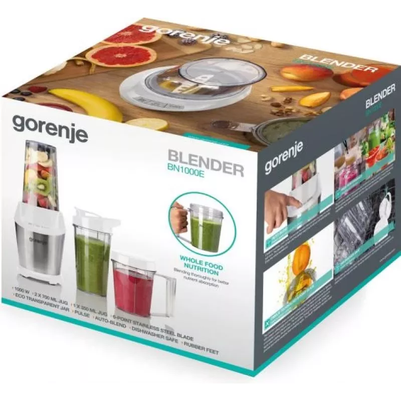 Gorenje BN1000E 0,75 L galda blenderis 1000 W Balts