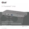 CLUB3D CSV-2563 5-1 Thunderbolt™ 5 Hub ar trīs video 5K60Hz Thunderbolt™ Share sertificēts 180W